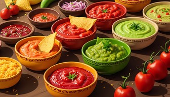 Free Colorful Salsa Fiesta Image - Salsa, Dips, Mexican | Download at ...
