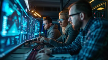 Free Tech Team Working Image - Technology, Teamwork, Monitoring ...