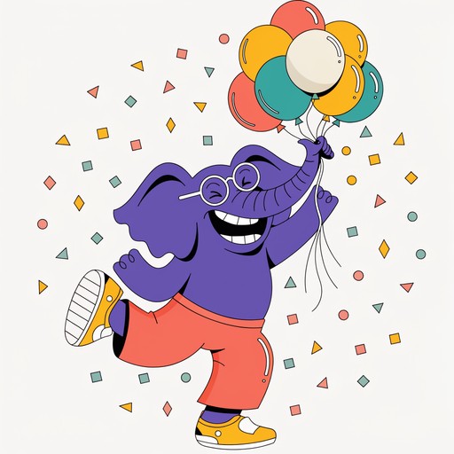 Free Dancing Elephant Party Image - Elephant, Purple, Dancing ...