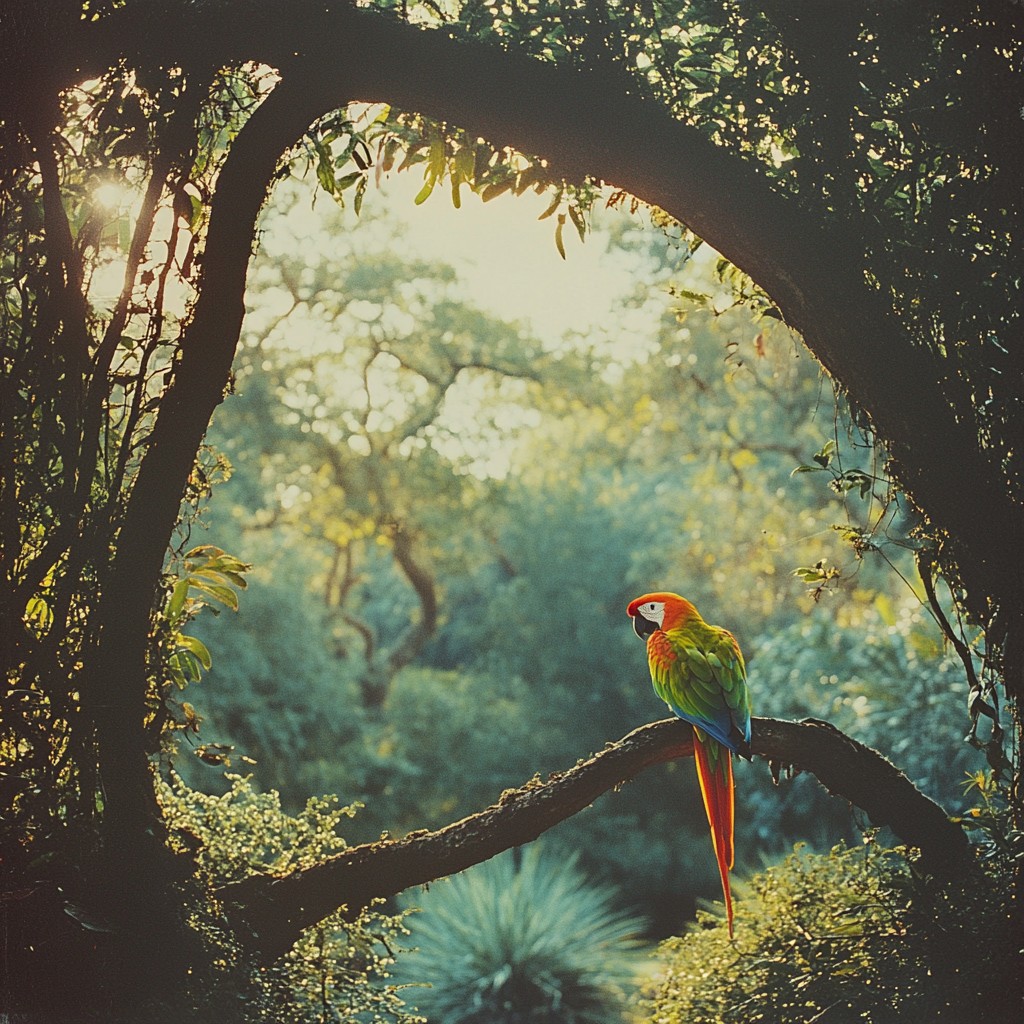 Free Parrot on Branch Image - Parrot, Forest, Tranquility | Download at ...