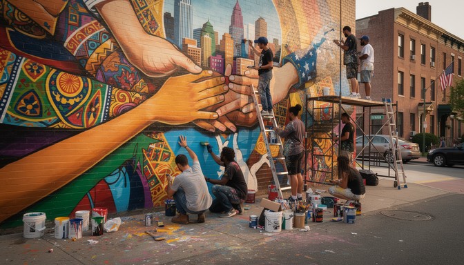 Free Cultural Art Collaboration Image - Mural, Artists, Diversity ...