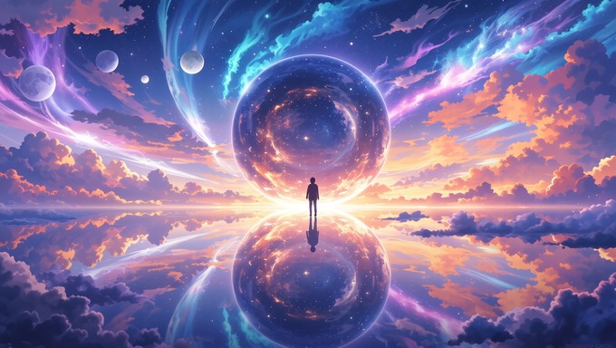 Free Cosmic Wonder Awakening Image - Silhouette, Person, Figure ...