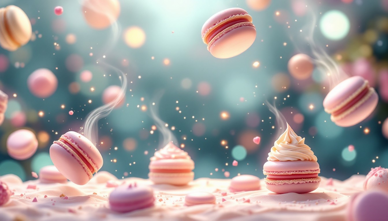 Floating Macaron Free Magical Floating Macarons Image - Macaron, Pastry, Floating ...