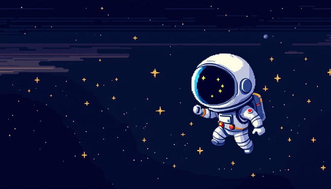 Free Retro Space Explorer Image - Pixel, Astronaut, Retro | Download at ...