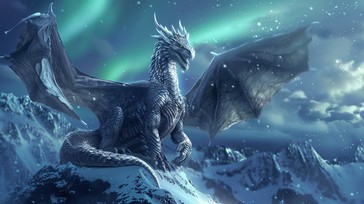 Free Majestic Mountain Dragon Image - Dragon, Mountains, Snow ...