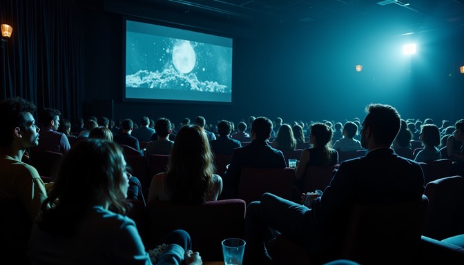 Free Suspenseful Screen Viewing Image | Download at StockCake