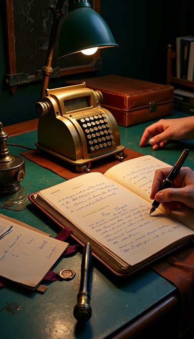 Free Vintage financial workspace Image | Download at StockCake