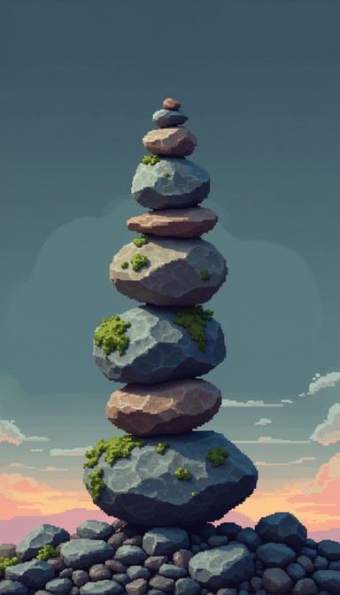 Free Balanced Stone Cairn Image - Cairn, Stones, Pixel | Download at ...