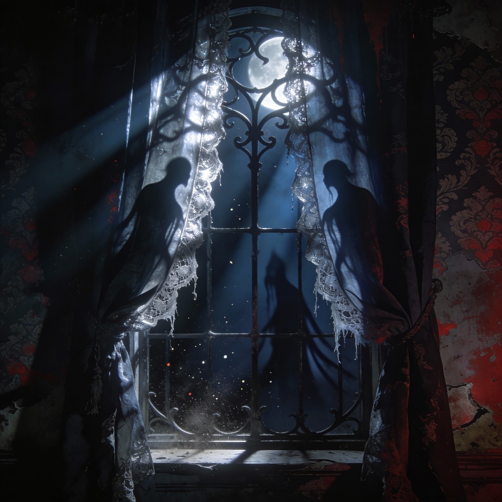 Vampire Window Design Free Haunted Victorian Window Image - Gothic, Victorian, Curtains ...