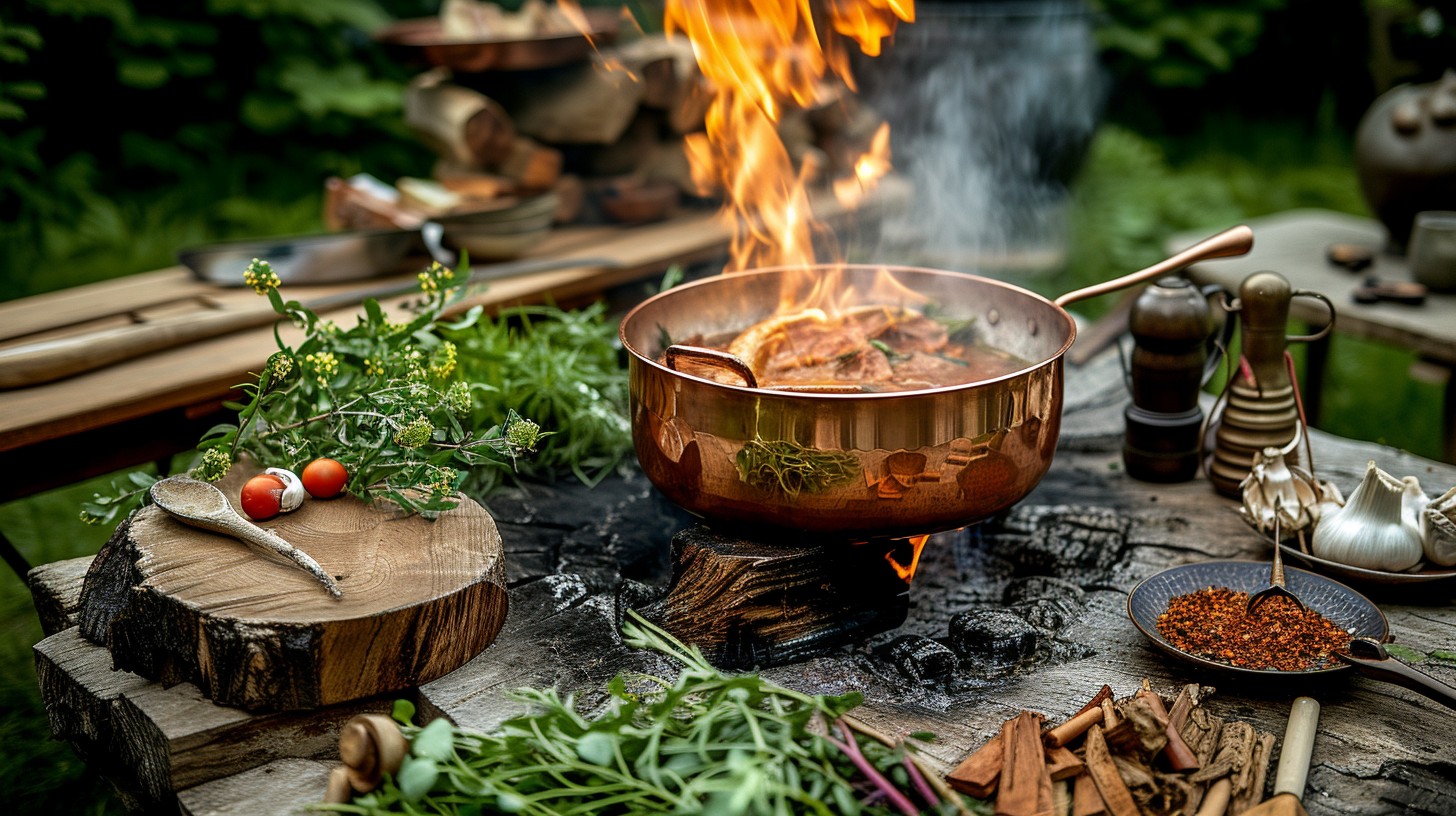 Free Outdoor Cooking Scene Image - Cooking, Outdoor, Fire | Download at ...