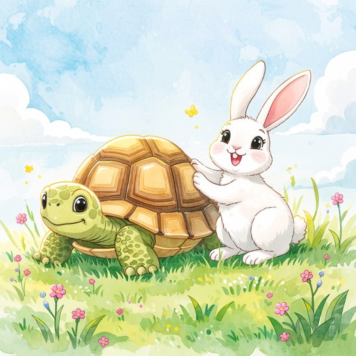 Turtle Loves Rabbit Free Turtle Rabbit Friendship Image - Turtle, Rabbit, Friendship ...