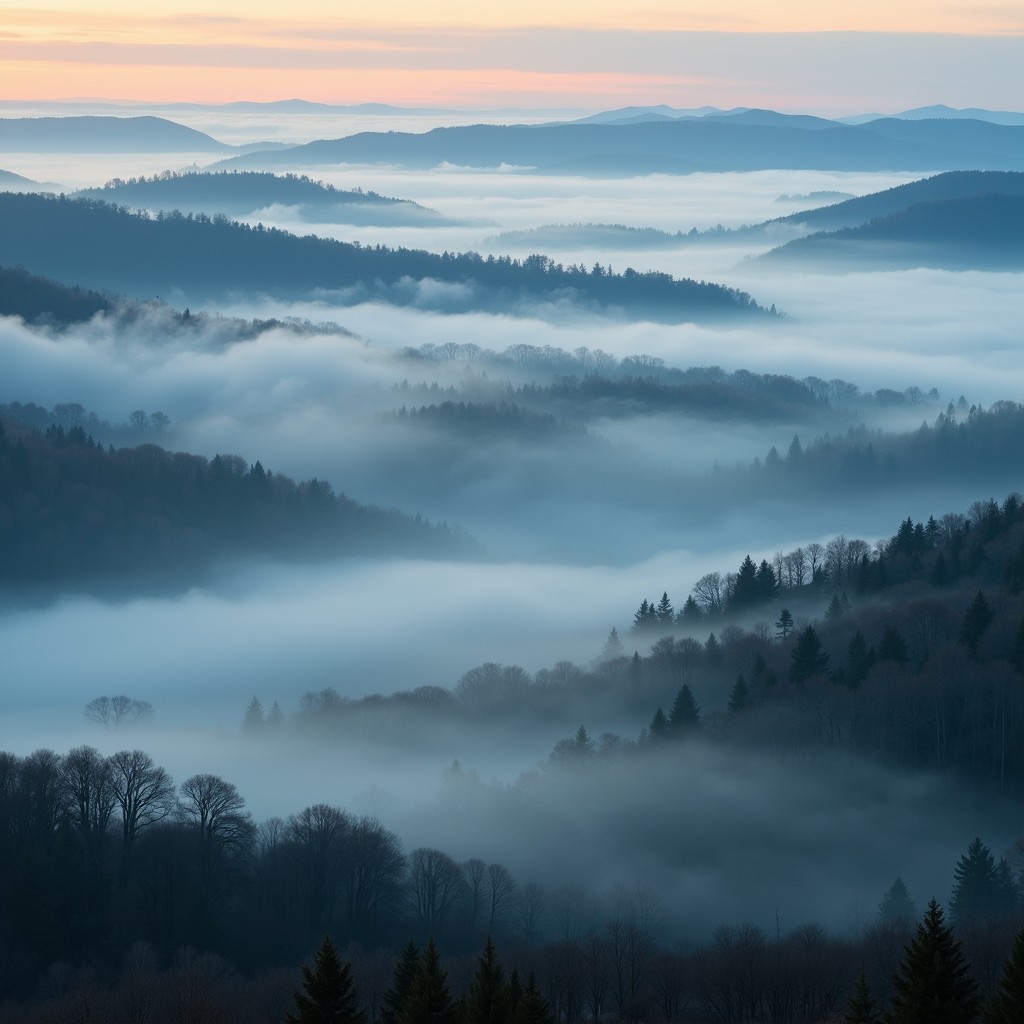 Free Misty Mountain Dawn Image - Misty, Mountains, Fog | Download at ...