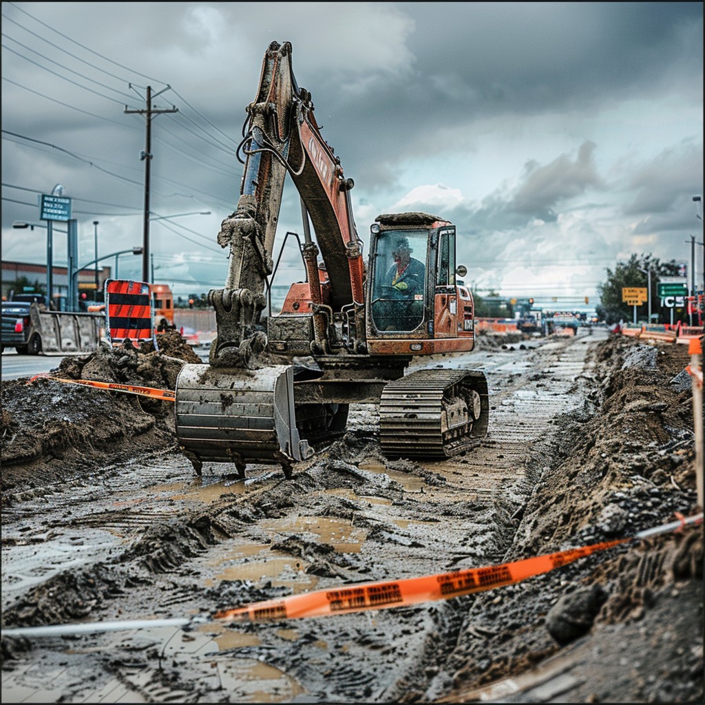 Free Construction Site Activity Image - Excavator, Construction, Mud ...