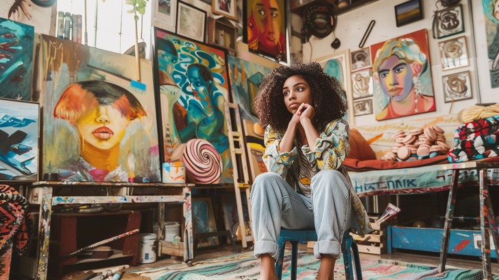Free Artist in Studio Image - Artist, Studio, Painting | Download at ...