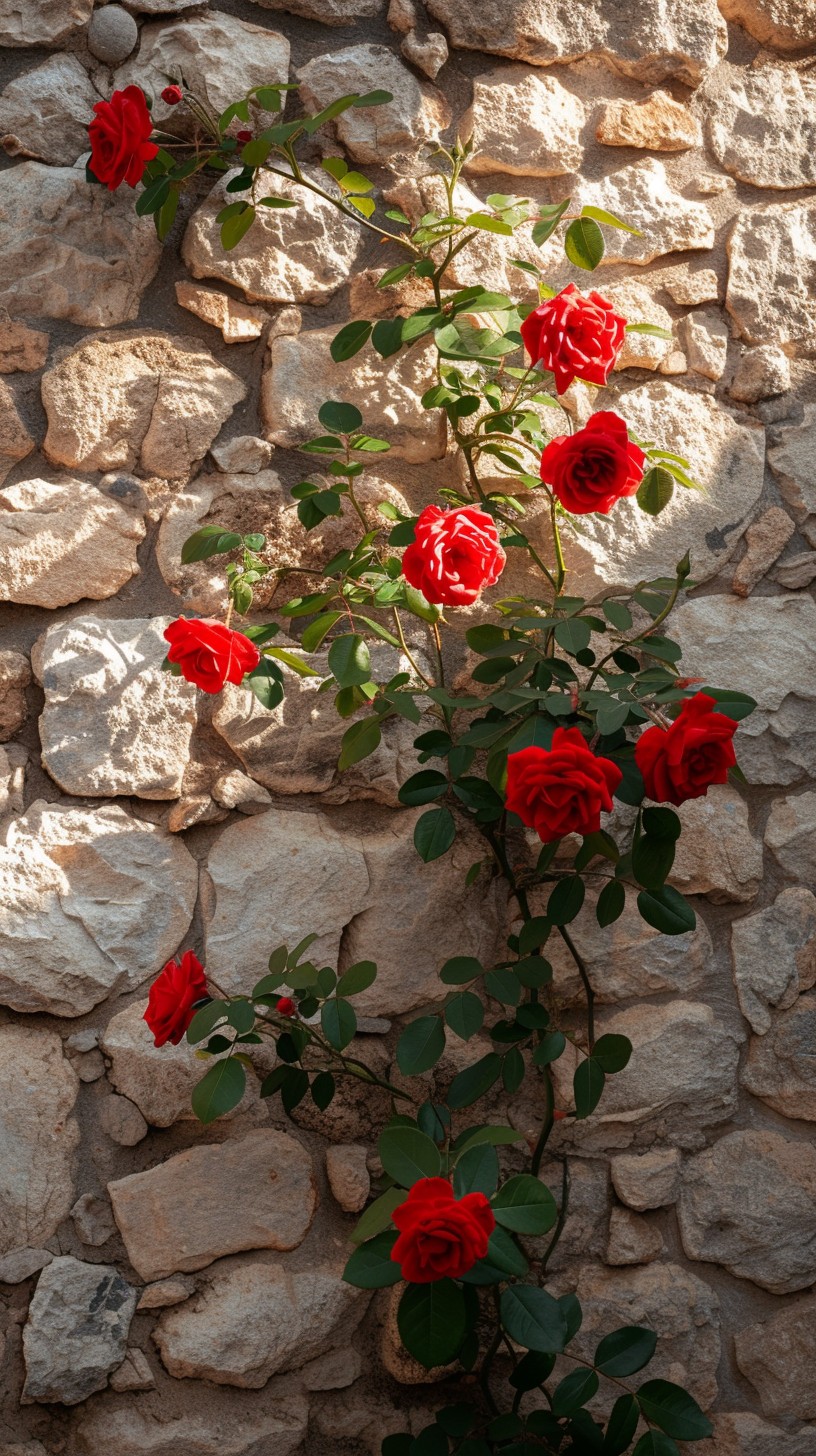 Pink Roses On Vine Free Blooming Rose Vine Image - Roses, Red, Vine | Download at StockCake