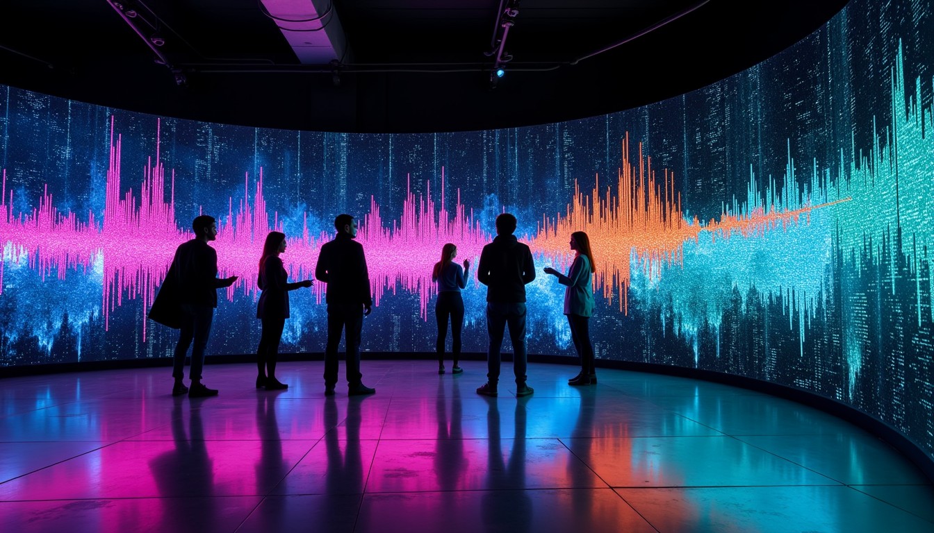 Free Immersive Data Experience Image - Visualization, Waveform ...