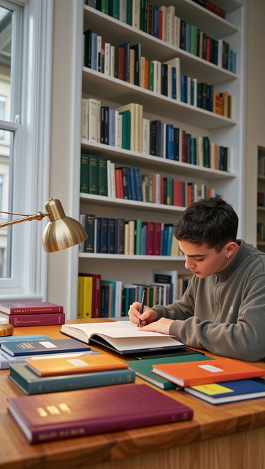 Free Focused Academic Study Image - Student, Studying, Library ...