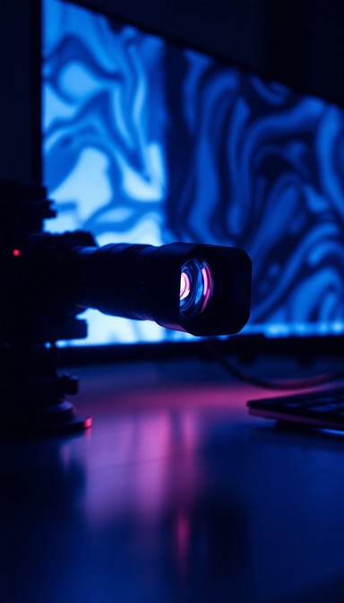 Free Blue Lens Glow Image - Lens, Camera, Blue | Download at StockCake