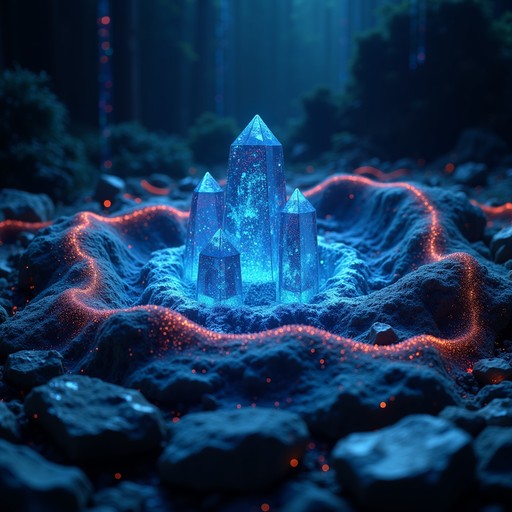 Free Glowing Crystal Core Photo - Crystal, Digital, Data | Download at ...