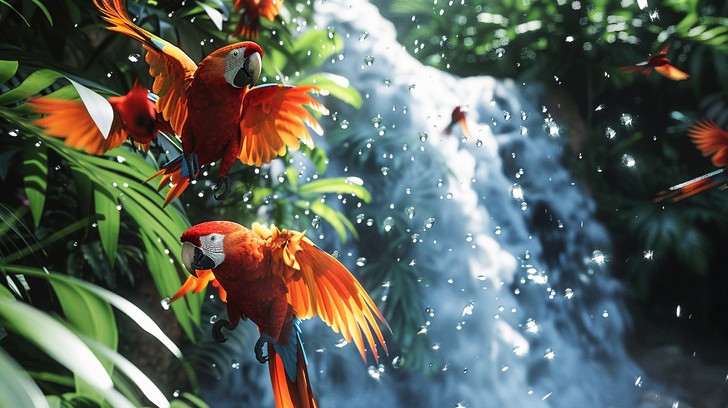 Free Vibrant Macaws Posing Image - Macaws, Vibrant, Perching | Download ...