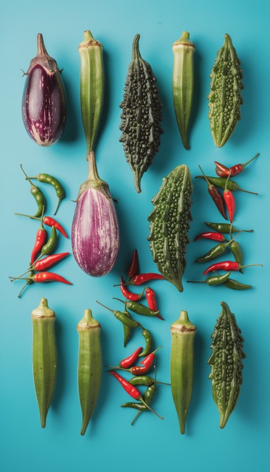Free Tropical Vegetable Arrangement Image - Vegetables, Tropical, Okra ...