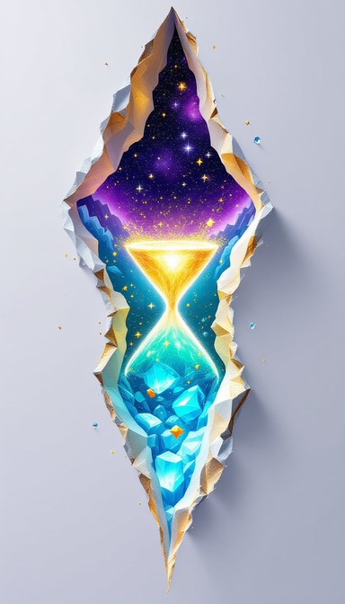 A mesmerizing dimensional rupture tears vertically through reality ...
