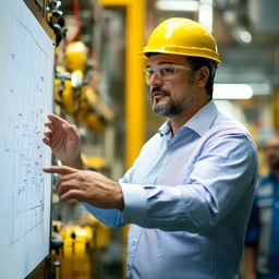 Free Engineer Reviewing Plans Image - Engineer, Industrial, Blueprint ...