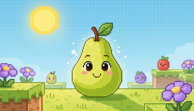 Free Pixel Fruit Adventure Image - Pear, Pixel, Character | Download at ...