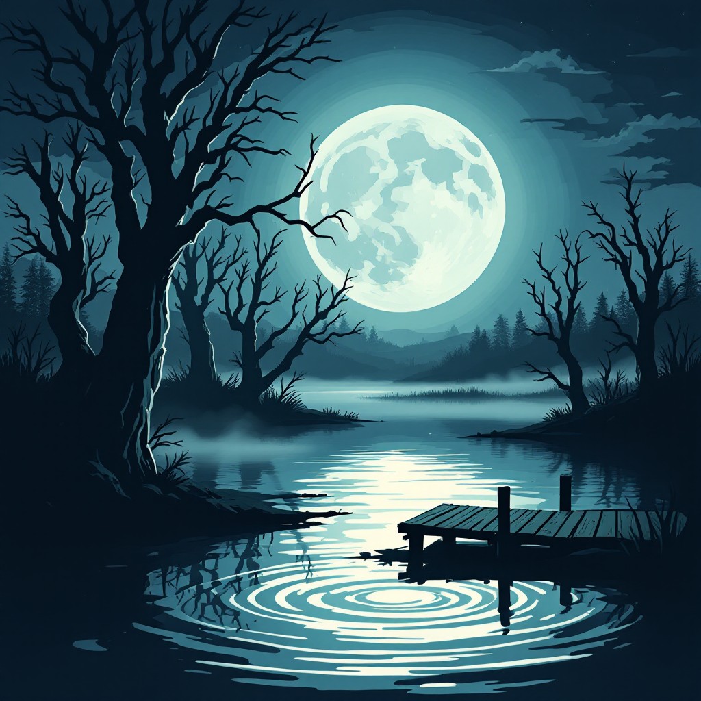 Free Haunted Lake Midnight Image - Haunted, Lake, Midnight | Download ...