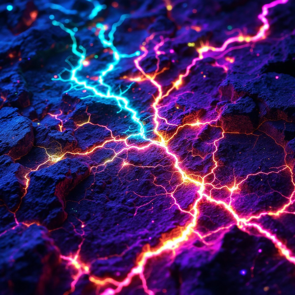Free Electric Neon Fractures Image - Cyberpunk, Neon, Electric ...