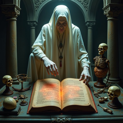 Grim Ritual Free Ancient Grimoire Ritual Image - Gothic, Occult, Manuscript ...