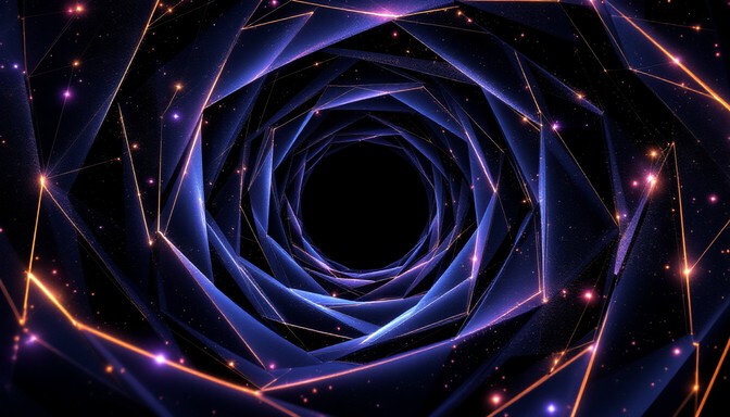 Free Cosmic Void Geometry Image - Black-hole, Geometric, Spiral ...