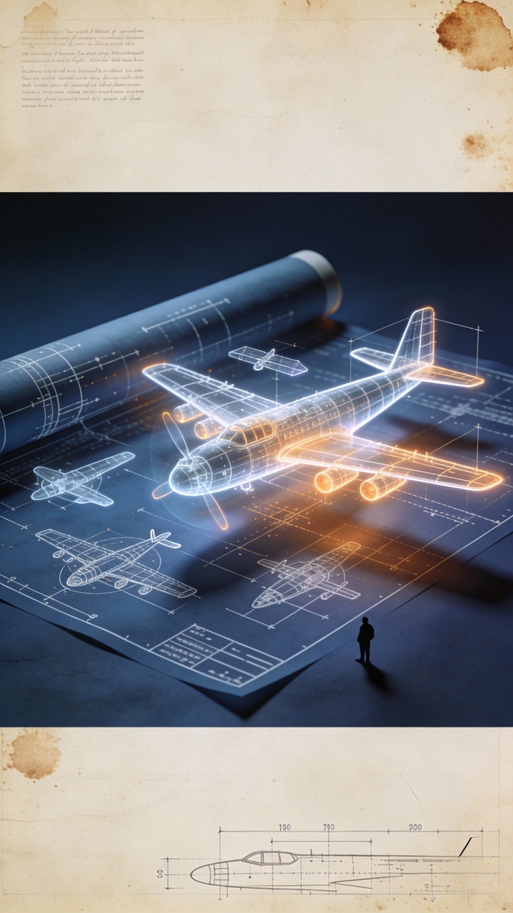 Download Aircraft Blueprint Design Image - Blueprint, Aircraft ...