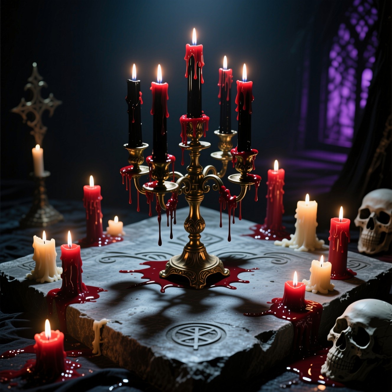 Free Ritual Candle Altar Image - Candles, Ritual, Gothic | Download at ...