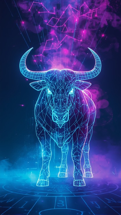 Blue Bulls Pattern Free Art Nouveau Bull Image - Bull, Illustration, Vintage | Download at ...