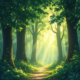 Free Enchanted Forest Path Image - Forest, Sunbeams, Path | Download at ...