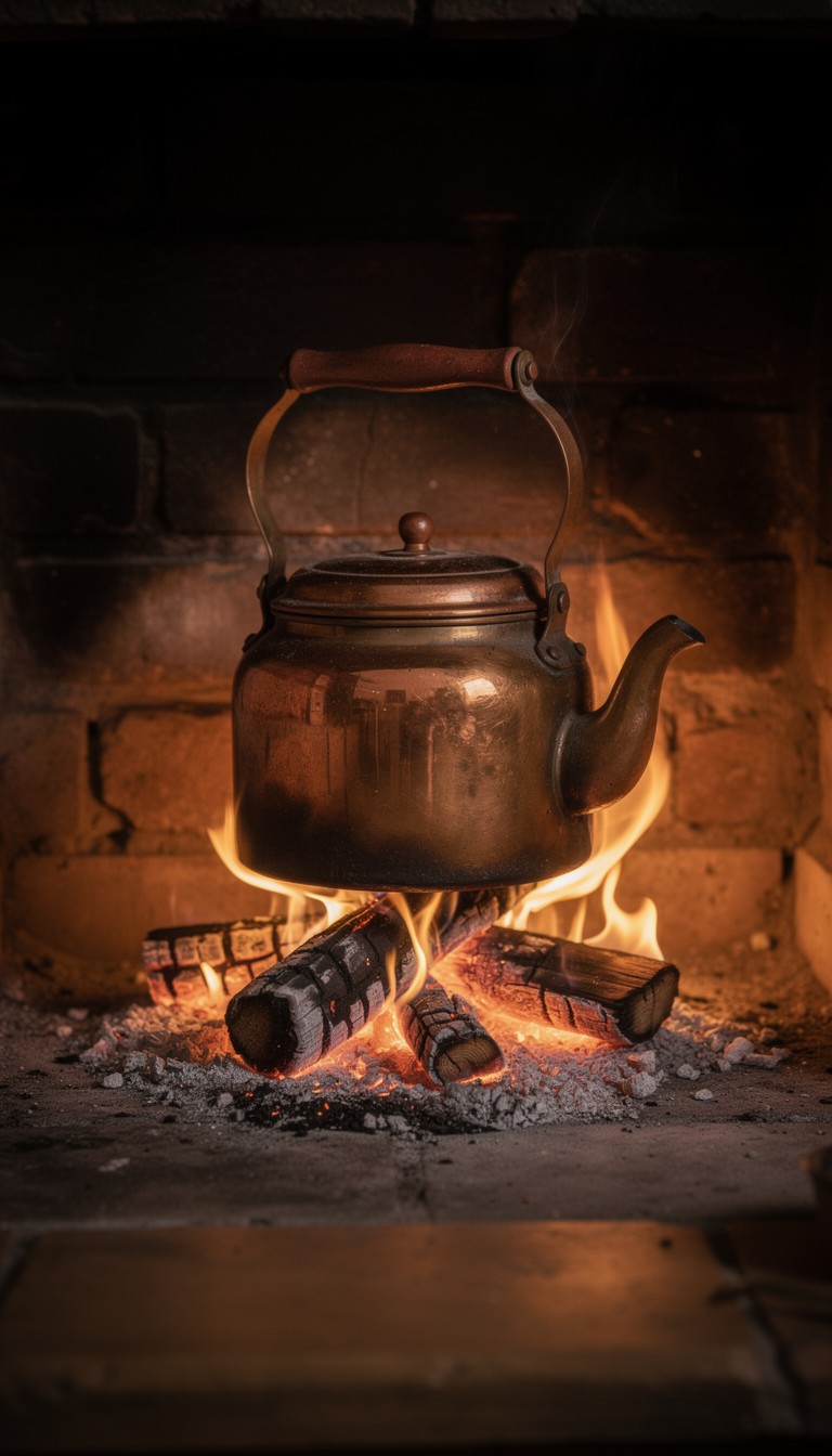 Free Fireside Copper Kettle Image - Kettle, Copper, Fire | Download at ...