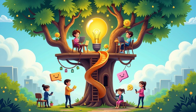 Idea Treee Free Creative Idea Tree Image - Treehouse, Innovation, Children ...