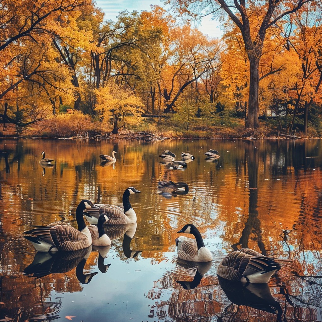 Free Autumn Geese Gathering Photo - Autumn, Geese, Lake | Download at ...