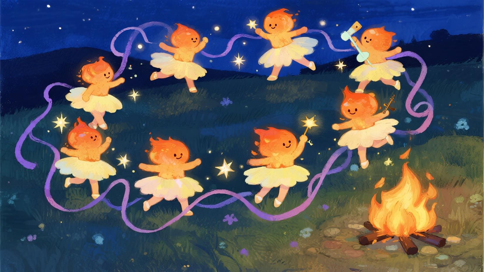 Free Dancing Ember Sprites Image - Embers, Sprites, Dancing | Download ...