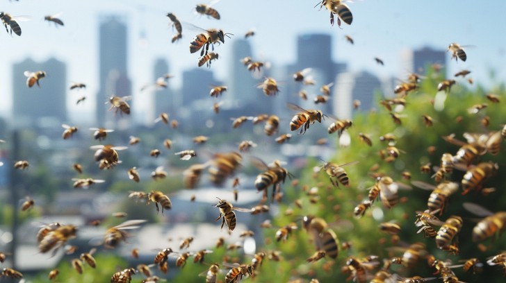 Swarm Image Free Bees swarm outdoors Image - Bees, Swarm, Outdoors | Download at ...
