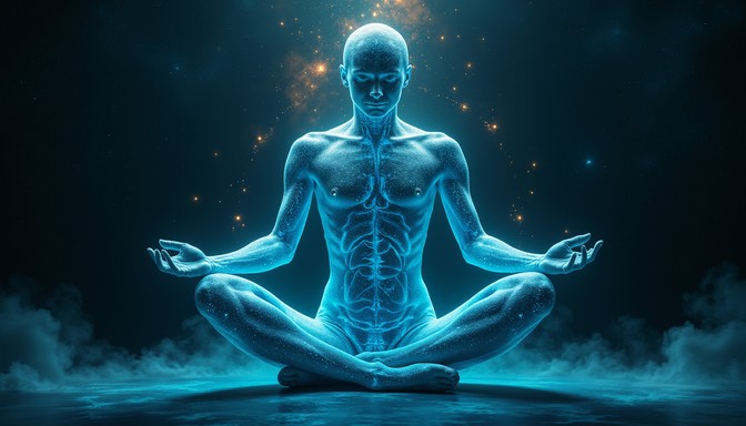 Meditator Radiating Light Free Luminous Astral Yogi Image - Meditation, Cosmic, Luminous ...