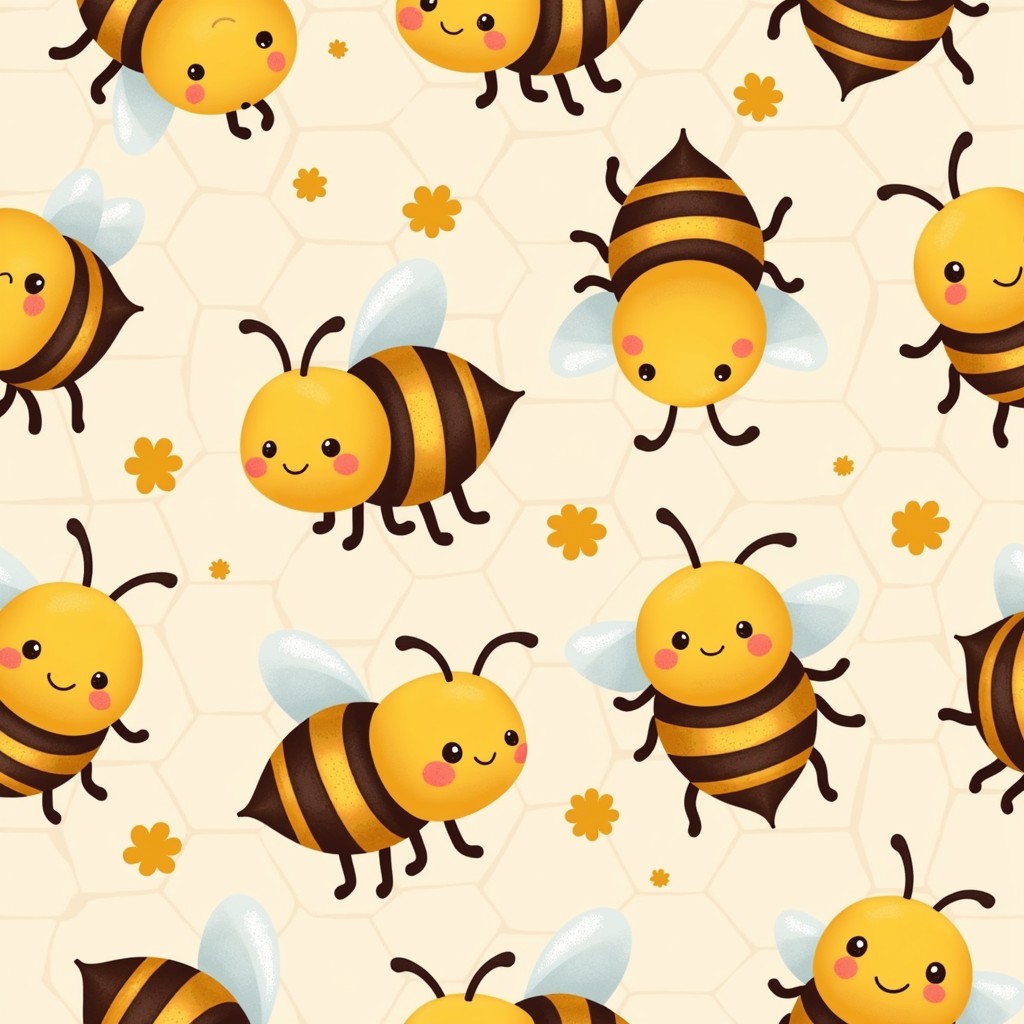 Free Buzzing Chibi Bees Image - Bees, Chibi, Kawaii | Download at StockCake