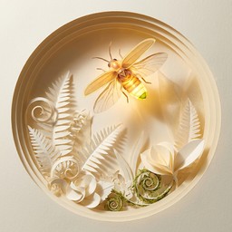 Paper Firefly Pattern Free Glowing Paper Firefly Image - Paper, Sculpture, Firefly | Download ...