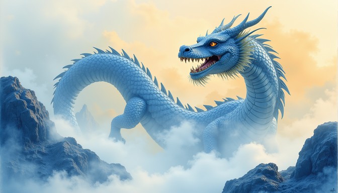 Free Azure Dragon Rising Image - Dragon, Blue, Mythical | Download at ...