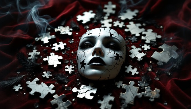 Free Fragmented Identity Portrait Image - Gothic, Portrait, Mask ...