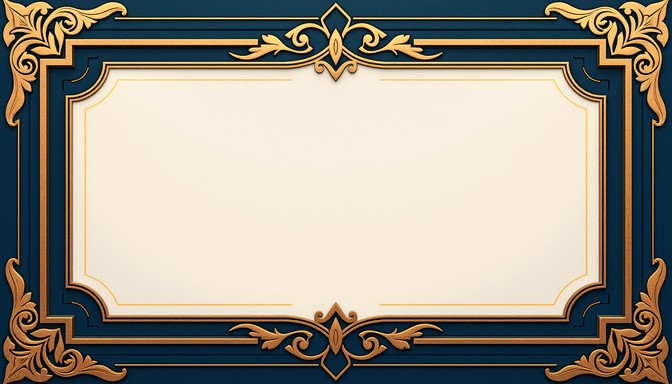 Download Navy Gold Elegance Image - Elegant, Border, Navy | StockCake