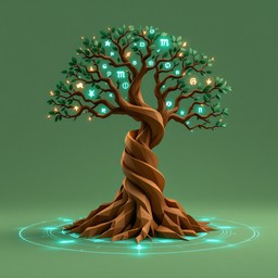 Free Mystical Glowing Tree Image - Tree, Symbols, Glyphs | Download at ...