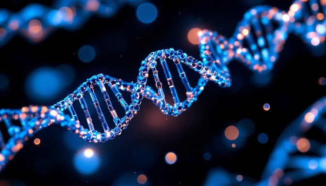 Free Glowing DNA Helix Image | Download at StockCake