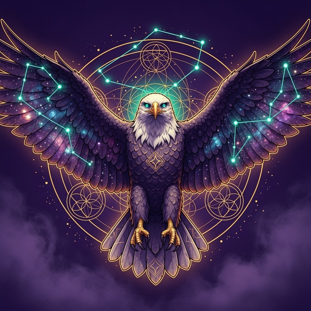 Free Cosmic Eagle Spirit Image - Eagle, Cosmic, Mystical | Download at ...